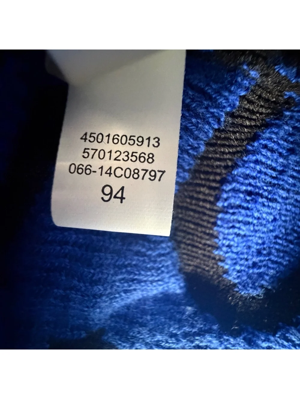 Chico’s Zenergy Damask Jacket Women's Size 1 M Black Blue Chenille Zip Sweater